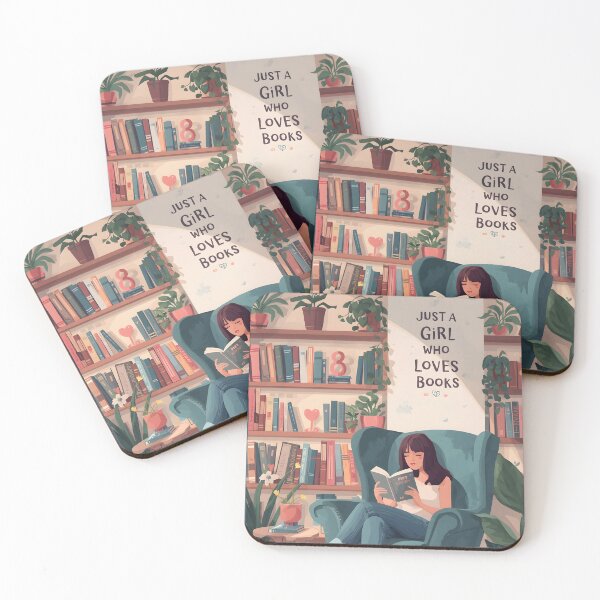 Item preview, Just a Girl Who Loves Books designed and sold by The Dream Lab.