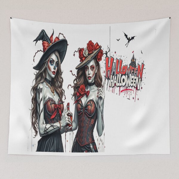 Item preview, halloween ladies graffiti art family women designed and sold by atomsama.