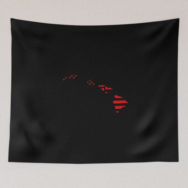 Item preview, Hawaii USA Flag Silhouette – Stars and Stripes State Outline designed and sold by Paper Drip.