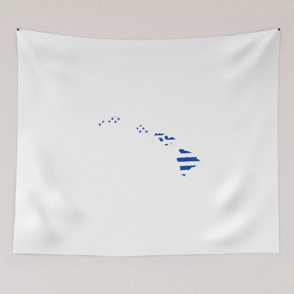 Item preview, Hawaii USA Flag Silhouette – Stars and Stripes State Outline designed and sold by Paper Drip.