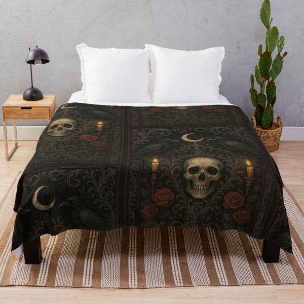Item preview, Crescent Moon and Ravens The Midnight Rose designed and sold by funkyfreshfinds.