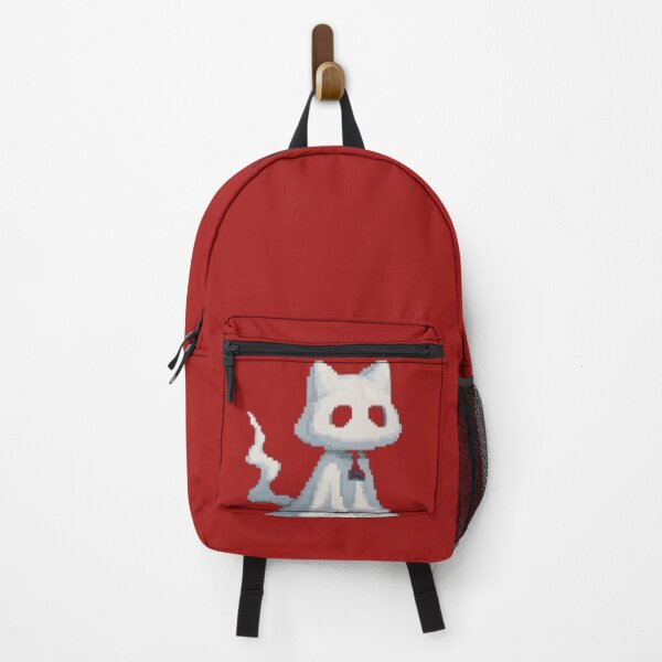 Item preview, Tiny Ghost Cat – Minimal Halloween Charm designed and sold by UniqueArtsOnly.
