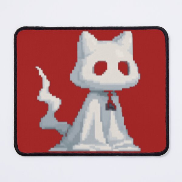 Item preview, Tiny Ghost Cat – Minimal Halloween Charm designed and sold by UniqueArtsOnly.