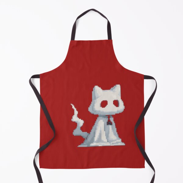 Item preview, Tiny Ghost Cat – Minimal Halloween Charm designed and sold by UniqueArtsOnly.