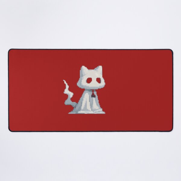 Item preview, Tiny Ghost Cat – Minimal Halloween Charm designed and sold by UniqueArtsOnly.