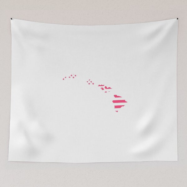 Item preview, Hawaii USA Flag Silhouette – Stars and Stripes State Outline designed and sold by Paper Drip.