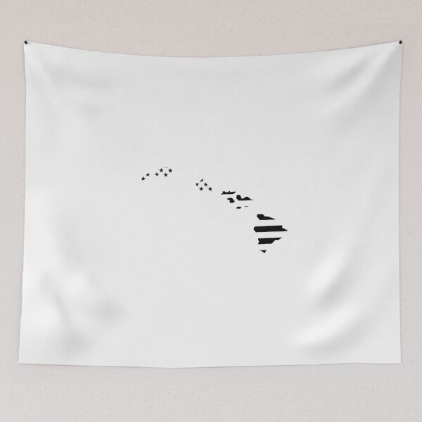 Item preview, Hawaii USA Flag Silhouette – Stars and Stripes State Outline designed and sold by Paper Drip.