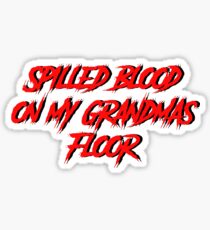 Ghostemane 'Spilled Blood on my Grandma's Floor" Sticker