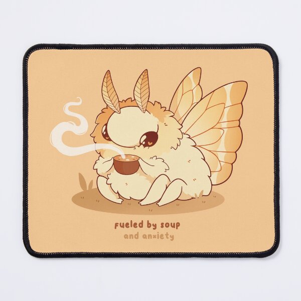 Item preview, Fueled by soup and anxiety moth designed and sold by Rihnlin.