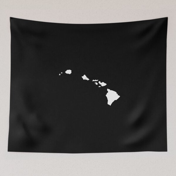 Item preview, Hawaii Map Silhouette – Minimal White designed and sold by Paper Drip.
