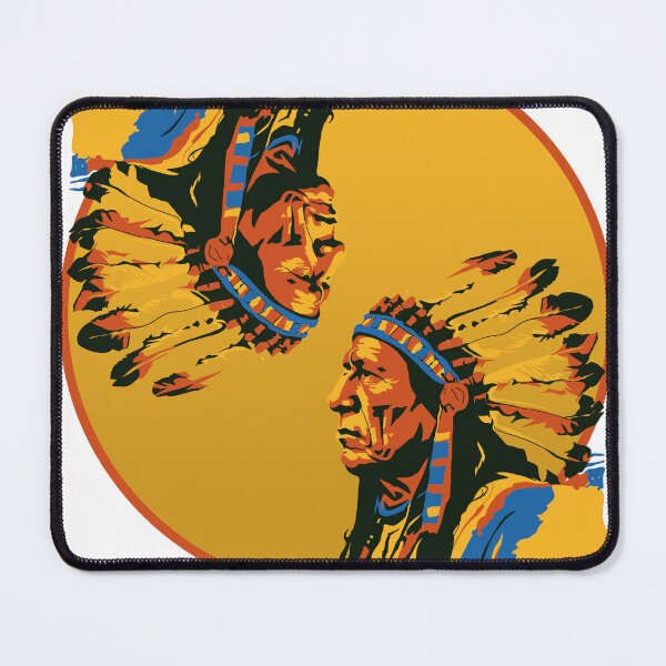 Item preview, Abstract Sitting Bull Native American Design designed and sold by Eyanosa Native Design.