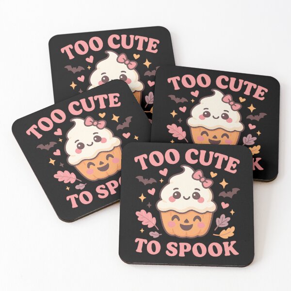 Item preview, Too Cute To Spook – Kawaii Halloween Cupcake Design designed and sold by AddictiveDesign.