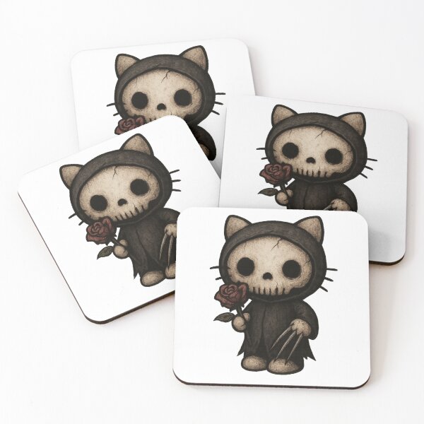 Item preview, Hello Creepy Kitty The Scream in the Dark designed and sold by art-emissa.