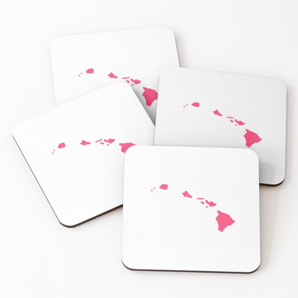 Item preview, Hawaii Map Silhouette – Minimal Pink designed and sold by Paper Drip.