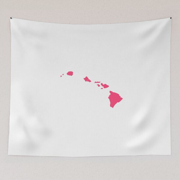 Item preview, Hawaii Map Silhouette – Minimal Pink designed and sold by Paper Drip.