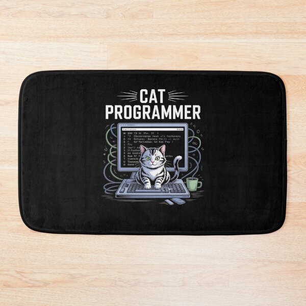 Item preview, Cat Programmer designed and sold by Mateusz Majcherek.
