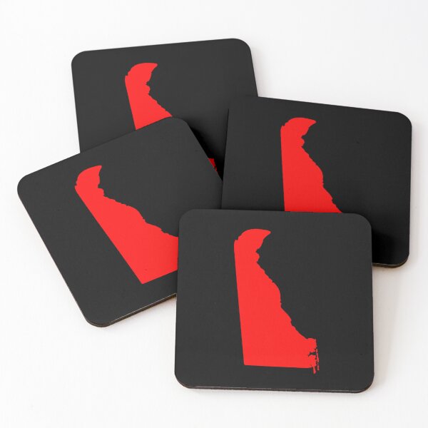 Item preview, Delaware Map Silhouette – Minimal Red designed and sold by Paper Drip.