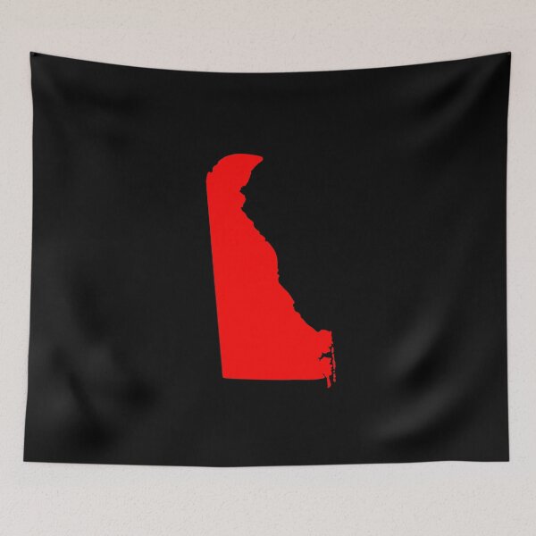 Item preview, Delaware Map Silhouette – Minimal Red designed and sold by Paper Drip.