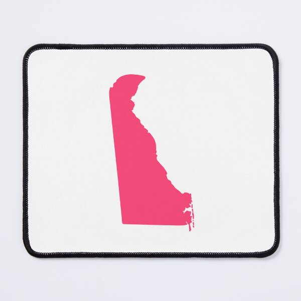 Item preview, Delaware Map Silhouette – Minimal Pink designed and sold by Paper Drip.