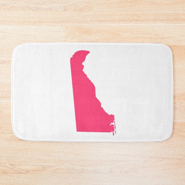Item preview, Delaware Map Silhouette – Minimal Pink designed and sold by Paper Drip.