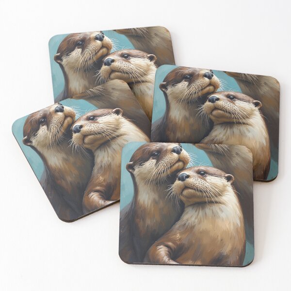 Item preview, Sea Otters of Monterey Bay Aquarium – Cute Ocean Wildlife designed and sold by Ditstyle.