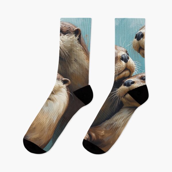 Item preview, Sea Otters of Monterey Bay Aquarium – Cute Ocean Wildlife designed and sold by Ditstyle.