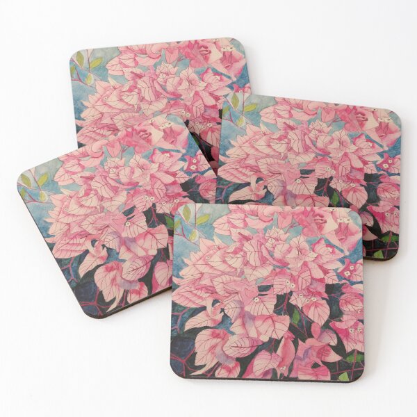 Item preview, Pink Bougainvillea watercolour painting  designed and sold by esvb.
