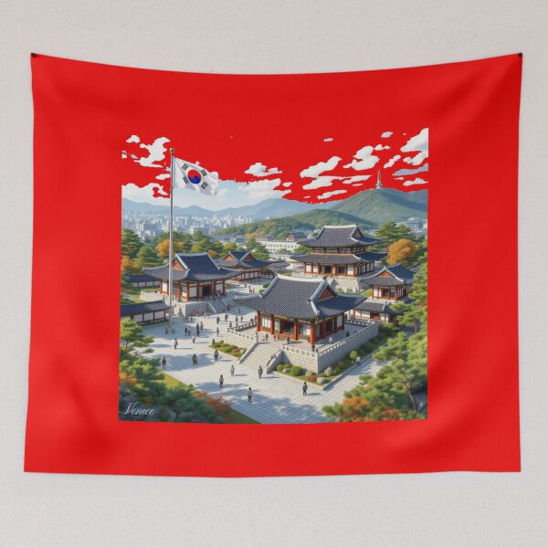Item preview, Gyeongju 3D – APEC & Heritage with Flag, designed and sold by PaintMeWorld.