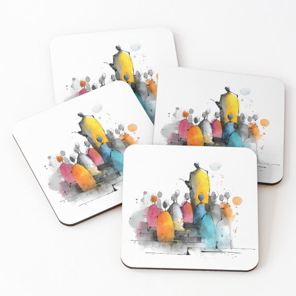 Item preview, Preaching to the Choir: Minimalist Watercolor of a Preacher and Congregation in Abstract Ink designed and sold by dawnleblanc55.