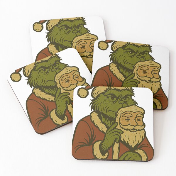 Artikelvorschau, Grinch in Verkleidung: Lustiger Weihnachtsplätzchenraub – Vintage-Weihnachtsdesign entworfen und verkauft von SilknMarble.