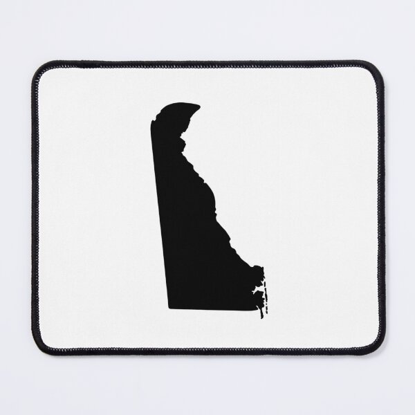 Item preview, Delaware Map Silhouette – Minimal Black designed and sold by Paper Drip.