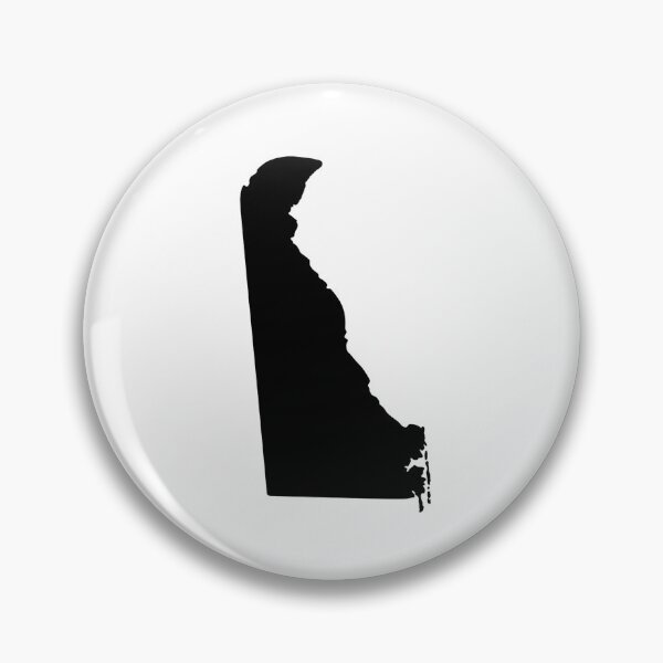 Item preview, Delaware Map Silhouette – Minimal Black designed and sold by Paper Drip.