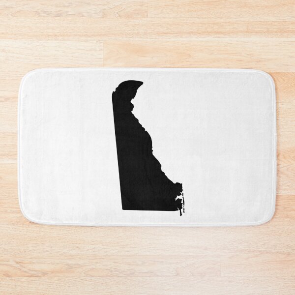 Item preview, Delaware Map Silhouette – Minimal Black designed and sold by Paper Drip.