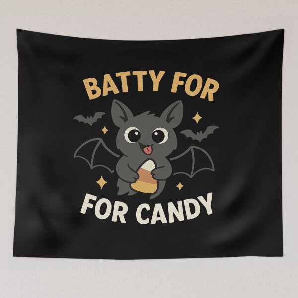 Item preview, Batty For Candy – Cute Halloween Bat Design designed and sold by AddictiveDesign.
