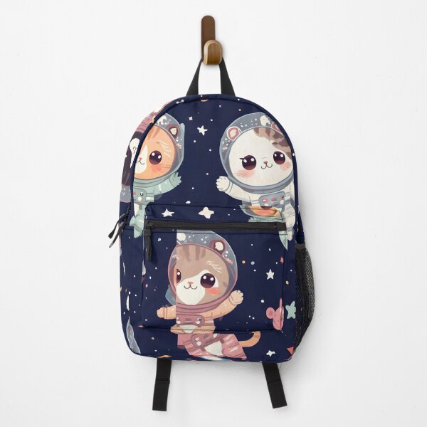 Item preview, Kawaii Space Cat Seamless Pattern: Astro-Kitties Galaxy designed and sold by MoonlitDoodles1.