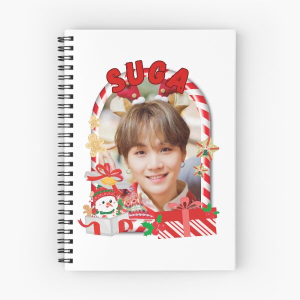 Item preview, BTS Suga Christmas Collage: Festive Holiday Edition Merry Christmas designed and sold by AJUNICE STUDIO.