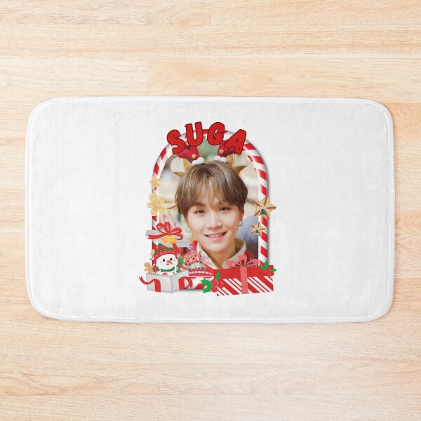 Item preview, BTS Suga Christmas Collage: Festive Holiday Edition Merry Christmas designed and sold by AJUNICE STUDIO.