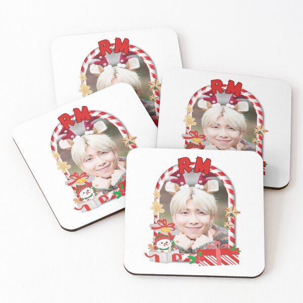 Item preview, BTS RM Christmas Collage: Festive Holiday Edition Merry Christmas designed and sold by AJUNICE STUDIO.