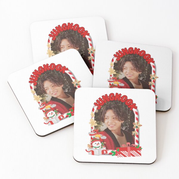 Item preview, BTS JungKook Christmas Collage: Festive Holiday Edition Merry Christmas designed and sold by AJUNICE STUDIO.
