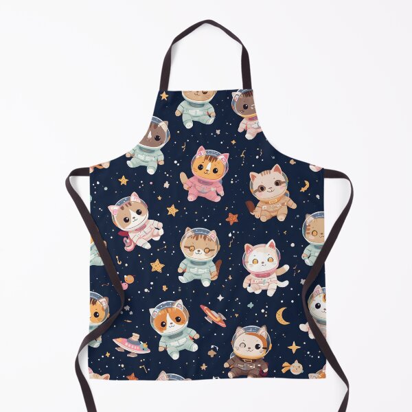 Item preview, Kawaii Space Cat Pattern: Adorable Catstronauts Seamless Design designed and sold by MoonlitDoodles1.