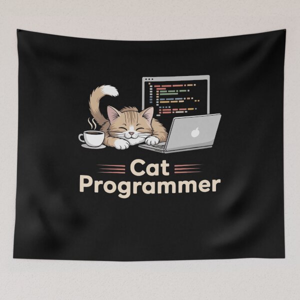 Item preview, Cat Programmer designed and sold by Mateusz Majcherek.