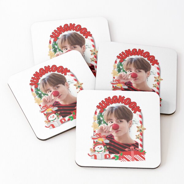 Item preview, BTS JungKook Christmas Collage: Festive Holiday Edition Merry Christmas designed and sold by AJUNICE STUDIO.