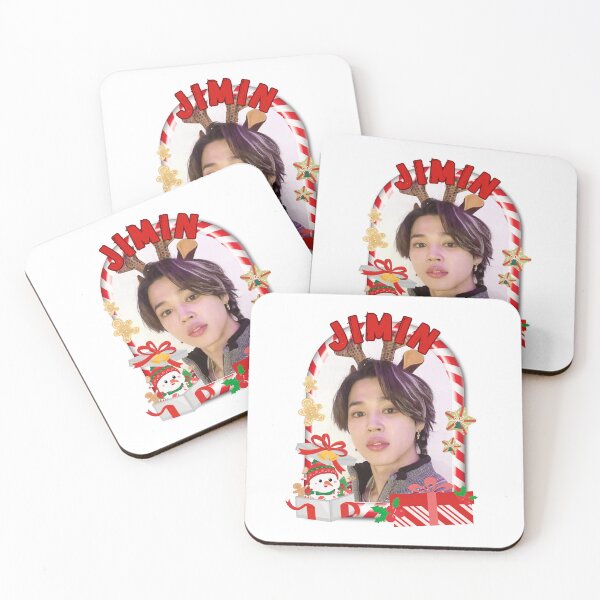 Item preview, BTS Jimin Christmas Collage: Festive Holiday Edition Merry Christmas designed and sold by AJUNICE STUDIO.