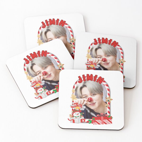 Item preview, BTS Jimin Christmas Collage: Festive Holiday Edition Merry Christmas designed and sold by AJUNICE STUDIO.