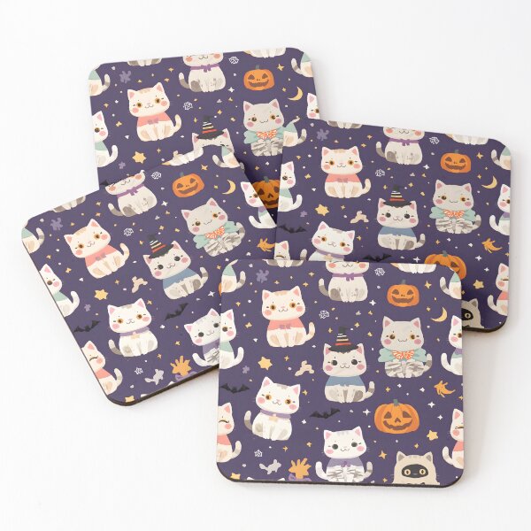 Item preview, Adorable Catstronaut Crew Seamless Space Pattern designed and sold by MoonlitDoodles1.