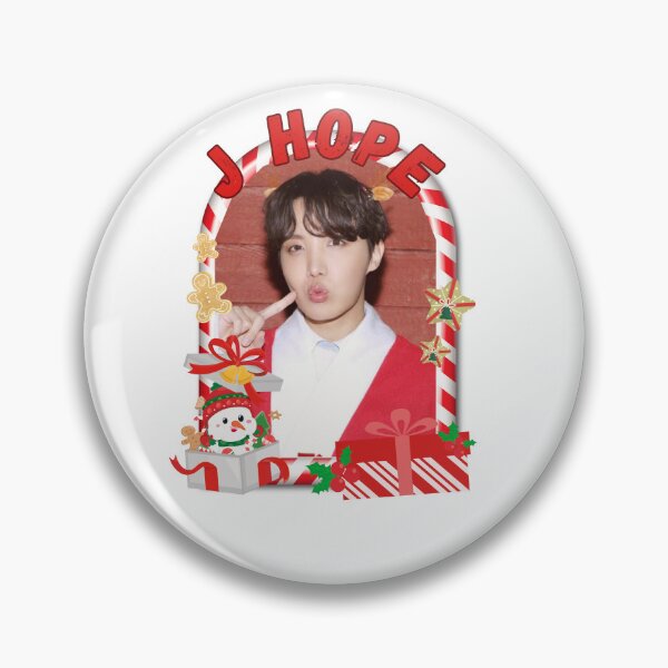 Item preview, BTS J Hope Christmas Collage: Festive Holiday Edition Merry Christmas designed and sold by AJUNICE STUDIO.