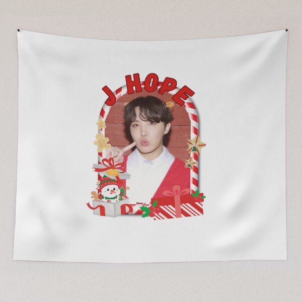 Item preview, BTS J Hope Christmas Collage: Festive Holiday Edition Merry Christmas designed and sold by AJUNICE STUDIO.