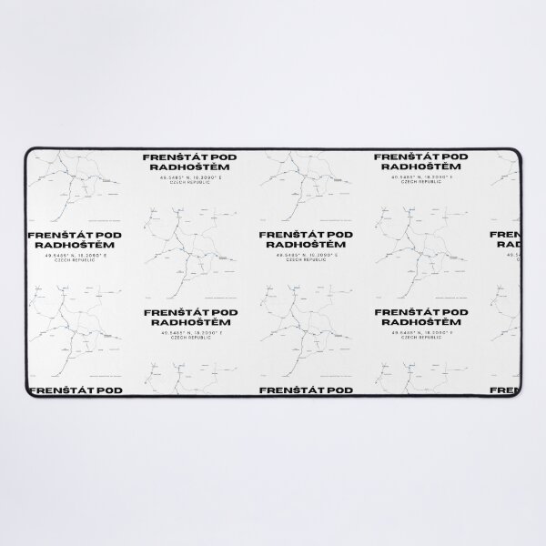 Item preview, Frenštát pod Radhoštěm Minimalist Map – Modern Czech Print designed and sold by RM-Journey.