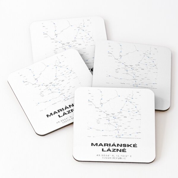 Item preview, Mariánské Lázně Minimalist Map – Elegant Black & White Wall Art designed and sold by RM-Journey.