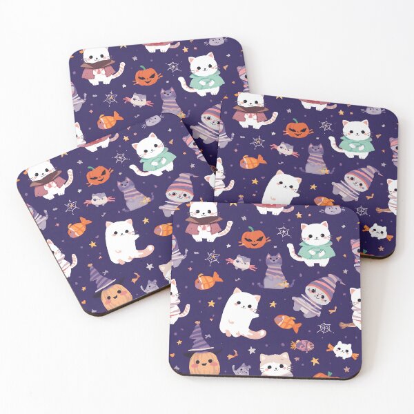 Item preview, Kawaii Catstronauts Seamless Space Adventure Pattern designed and sold by MoonlitDoodles1.